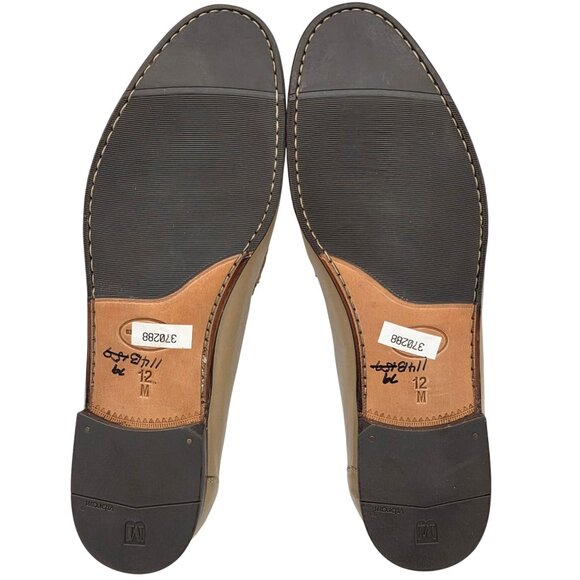 NEW Vintage Bruno Magli Italy Tan Leather Dress Shoes Men 12M Moc Buckle Loafers main image 6